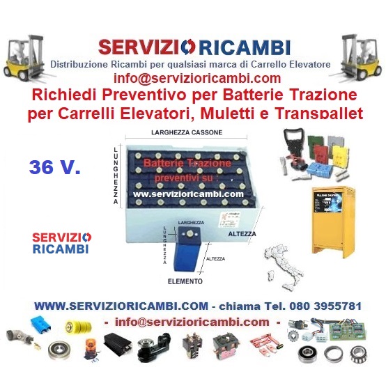 Batteria Trazione Da V Total Ricambi Batterie Per Muletti E Transpallet